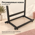 Вешалка-стойка напольная двойная DOPPIO-TACCOLA-NERO "LOFT" Г-образная
