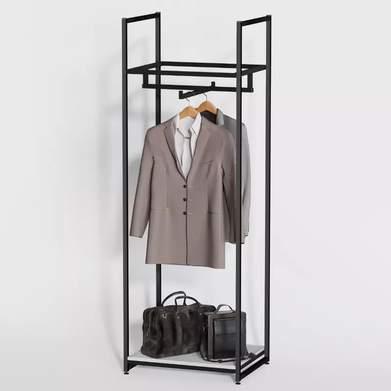 ARMADIO A1760-01-ЧБ — узкий стеллаж для показа одежды лицом