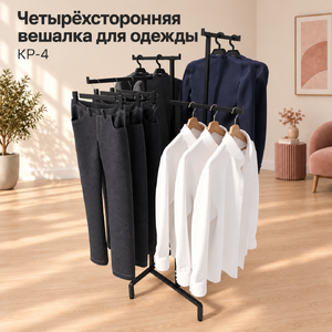 Вешало 4х-стороннее CROCE NERO с регулировкой высоты